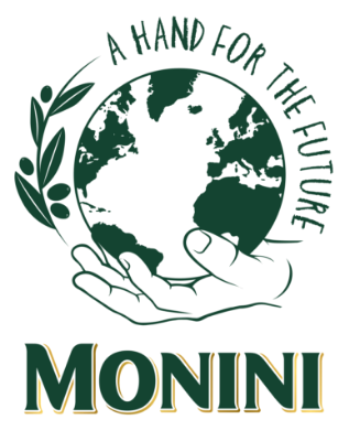 logo monini a hand for the future